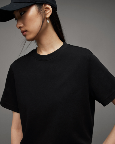Shop Allsaints Lisa Crew Neck Short Sleeve T-shirt In Black