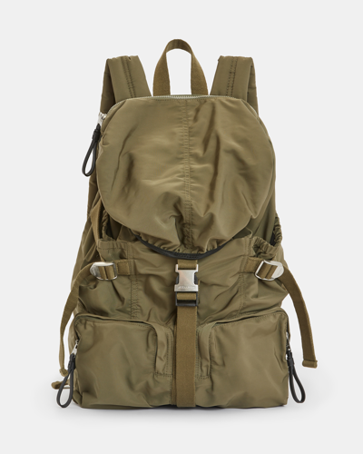 Shop Allsaints Ren Recycled Hiking Drawstring Backpack In Green