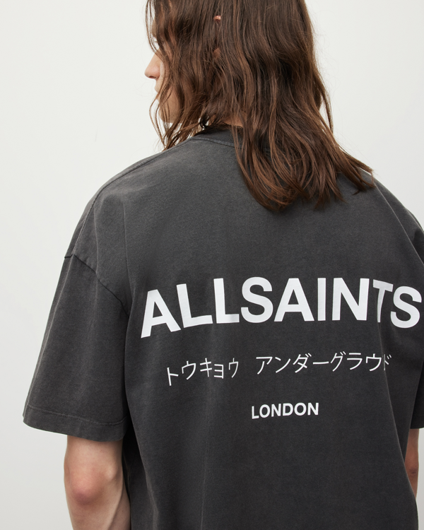 all saints underground crew t shirt