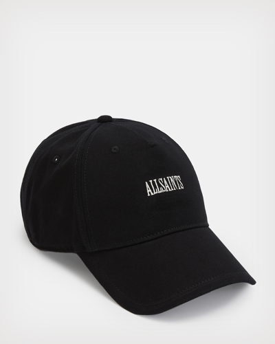 Shop Allsaints Axl Baseball Cap In Black