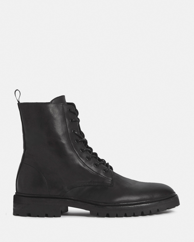 Shop Allsaints Men's Classic Tobias Round Toe Boots In Black