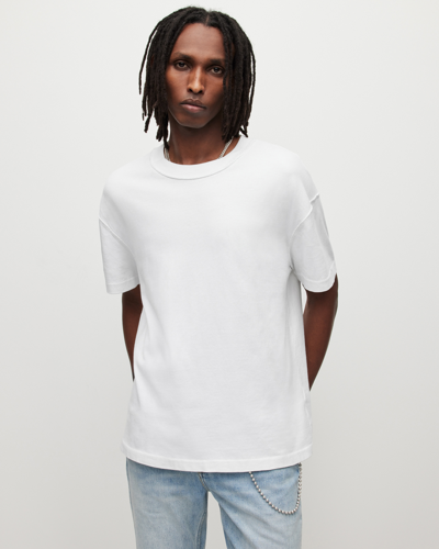 Shop Allsaints Isac Oversized Crew Neck T-shirt, In White