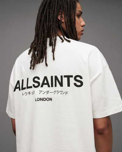 Shop Allsaints Underground Oversized Crew T-shirt