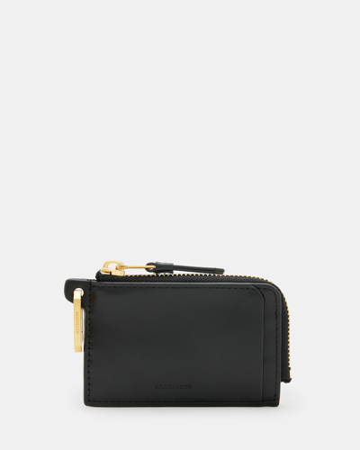 Shop Allsaints Remy Leather Wallet, In Black
