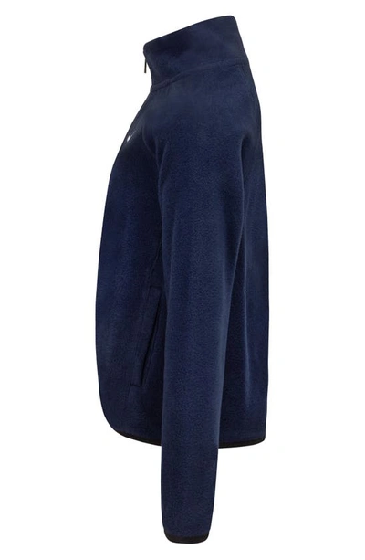 Nike Fleece Jacket In Obsidian