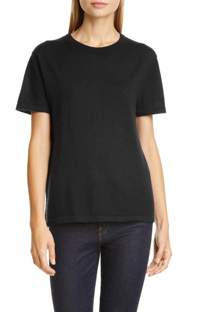 Shop Co Essentials Cashmere Sweater T-shirt In Black