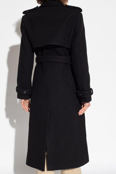 Shop Chloé Double-breasted Coat In Black
