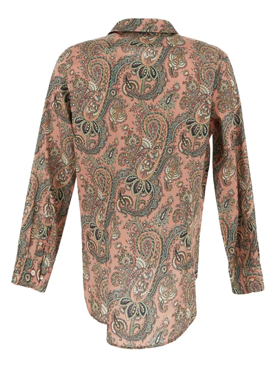 Shop Etro Paisley Print Shirt In Rosa/multicolour