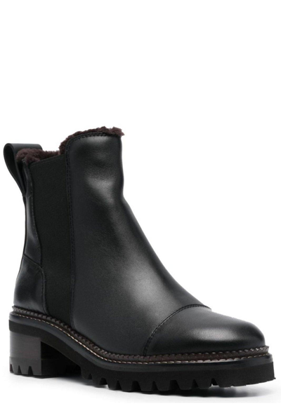 Shop See By Chloé Mallory Boots In Black