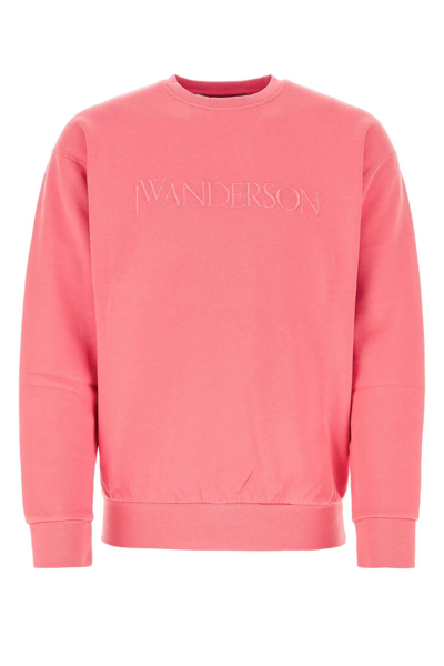 Shop Jw Anderson Pink Cotton Sweatshirt
