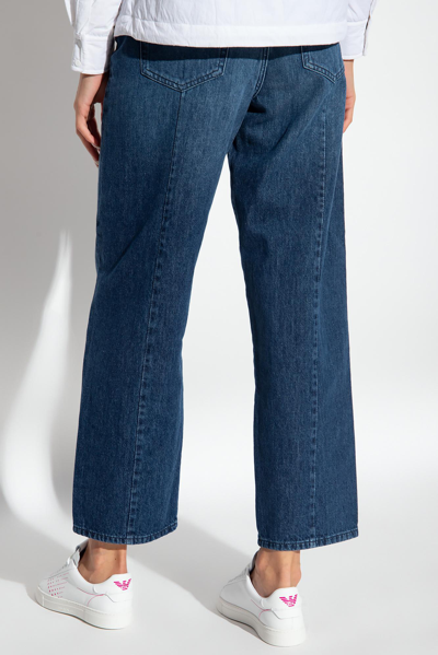 Shop Emporio Armani Regular Fit Jeans In Denim Blu