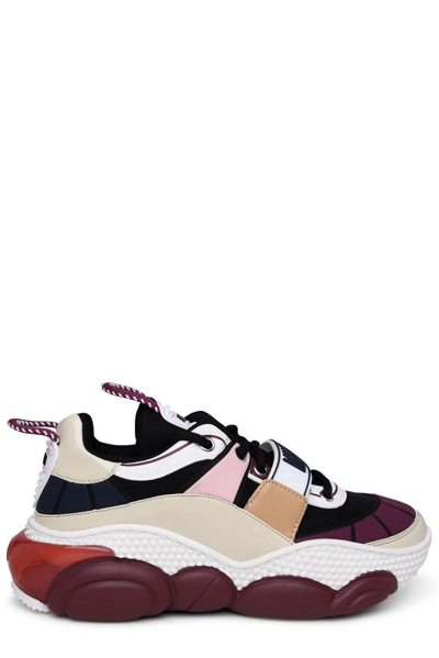 Shop Moschino Teddy Pop Panelled Chunky Sneakers In Fantasia