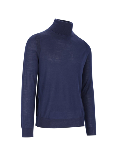 Shop Paul Smith Turtleneck Sweater In Blu Navy