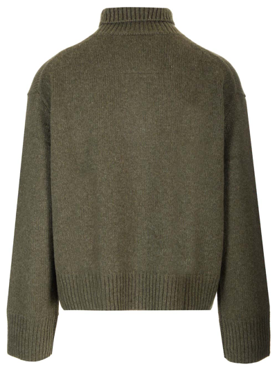 Shop Givenchy Cachemire Turtleneck In Army Green