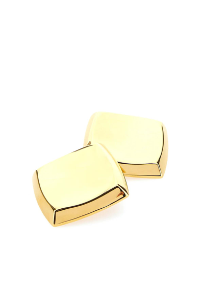 Shop Saint Laurent Gold Metal Earrings In Oro