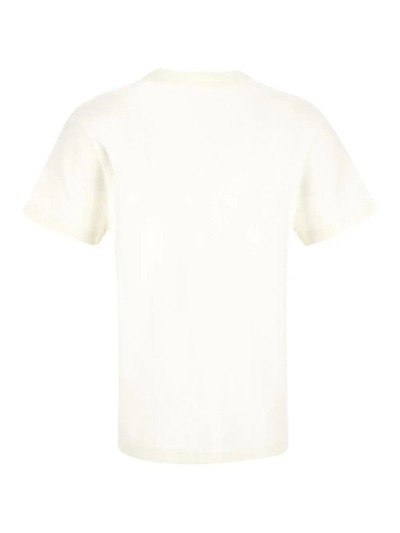 Shop Bottega Veneta Light Cotton T-shirt In Bianco