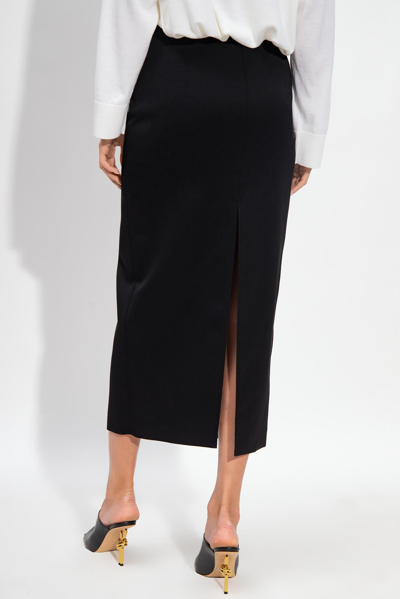 Shop Bottega Veneta Skirt With Slits In Nero