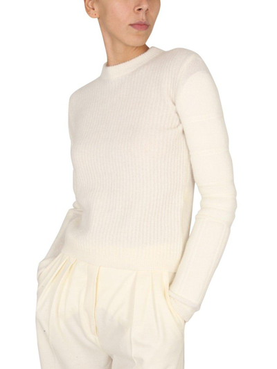 Shop Max Mara Smirne Wool Cardigan In Bianco