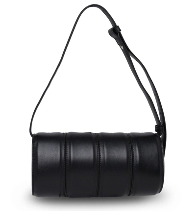 Shop Yuzefi Stud Embellished Foldover Top Shoulder Bag In Nero