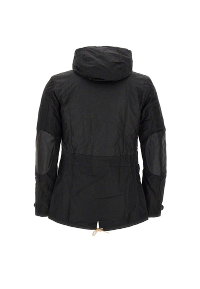 Shop Barbour Game Waxed Parka In Black