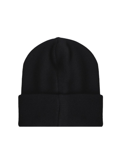 Shop Dsquared2 Logo Patch Ribbed Beanie In Black