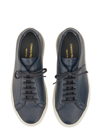 Shop Common Projects Sneaker With Logo In Blue