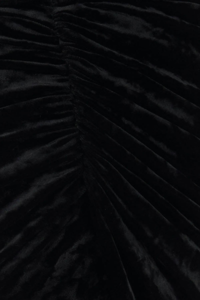 Shop Alexandre Vauthier Black Velvet Long Dress