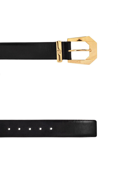 Shop Versace Logo-embossed Buckle Fastened Belt