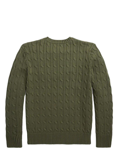 Shop Ralph Lauren Polo Pony Knitted Jumper In Green