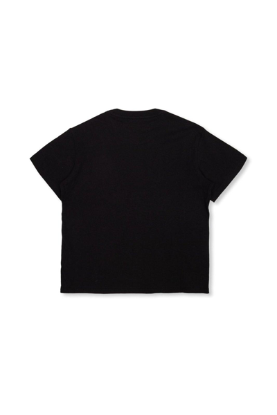 Shop Amiri Logo Printed Crewneck T-shirt In Black