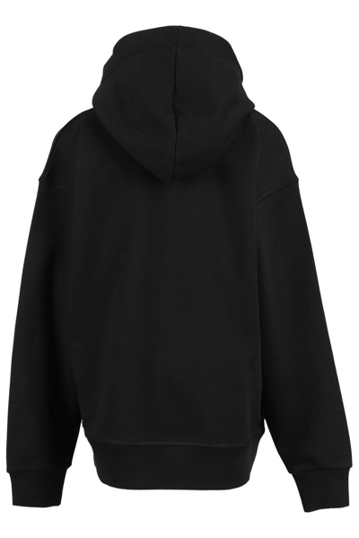 Shop Dsquared2 Graphic-printed Straight Hem Hoodie