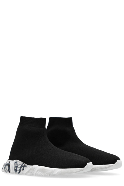 Shop Balenciaga Speed 2.0 Slip-on Sneakers In Black