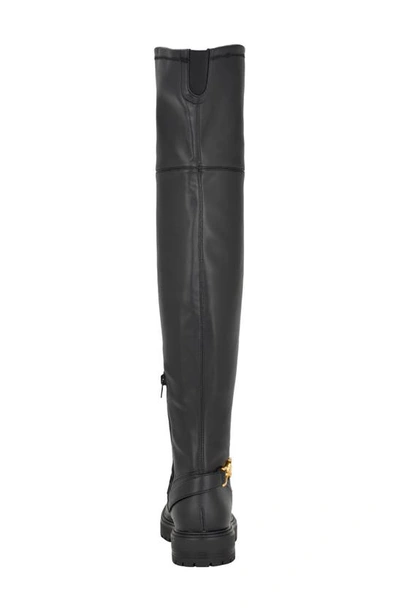Shop Guess Jellio Over The Knee Boot In Black