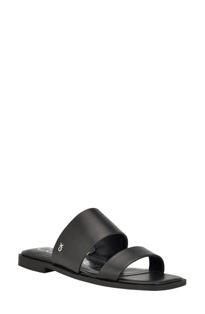 Shop Calvin Klein Mellac Slide Sandal In Black