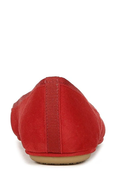 Veronica Beard Beatrix Ballet Flat In Fire Red