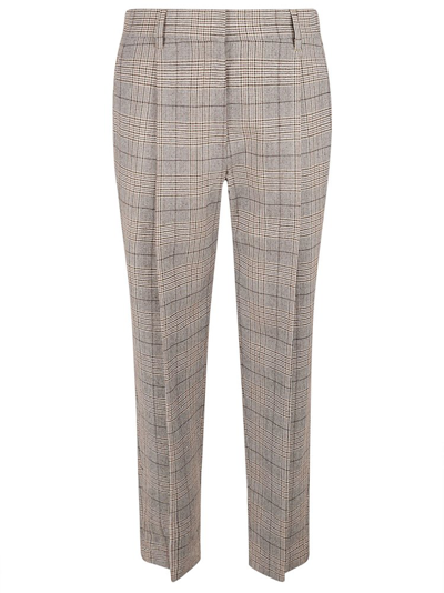 Shop Brunello Cucinelli Checked Tailored Trousers In Multi