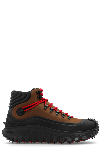 Shop Moncler Trailgrip Gtx Round Toe Lace In Multi