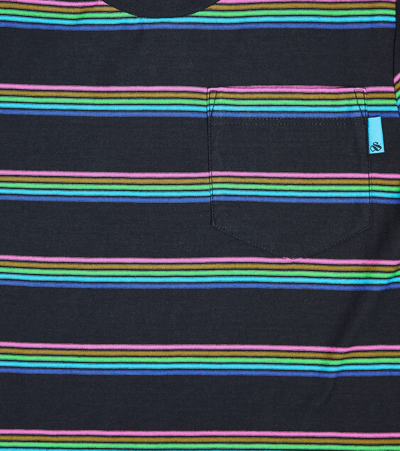 Shop Scotch & Soda Striped Cotton Jersey T-shirt In Multicoloured