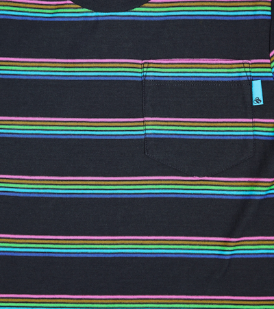 Scotch & Soda Striped Cotton Jersey T-shirt In Multicoloured