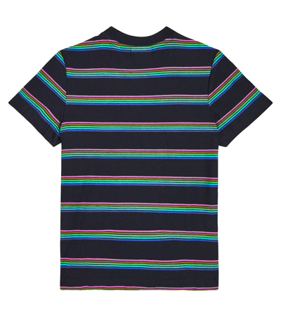 Shop Scotch & Soda Striped Cotton Jersey T-shirt In Multicoloured