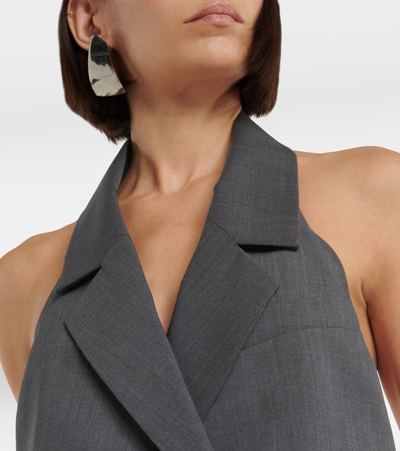 Shop Dorothee Schumacher Modern Sophistication Vest In Grey