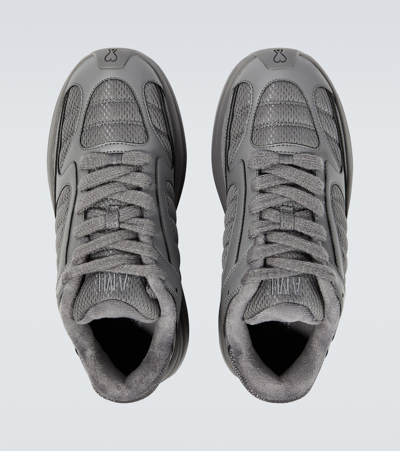 Shop Ami Alexandre Mattiussi Ami Sn2023 Low-top Sneakers In Grey