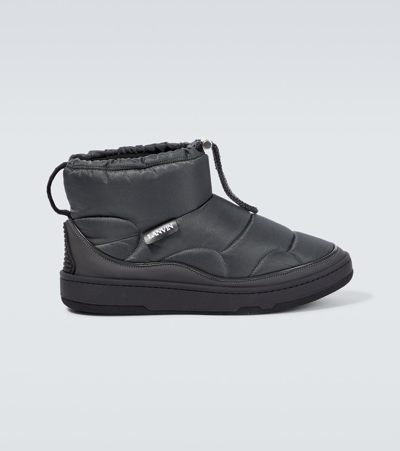 Lanvin Padded Ankle Boots In Green