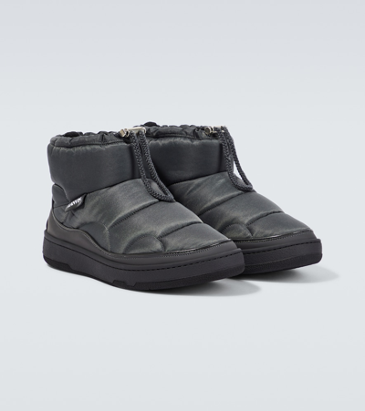 Lanvin Padded Ankle Boots In Green
