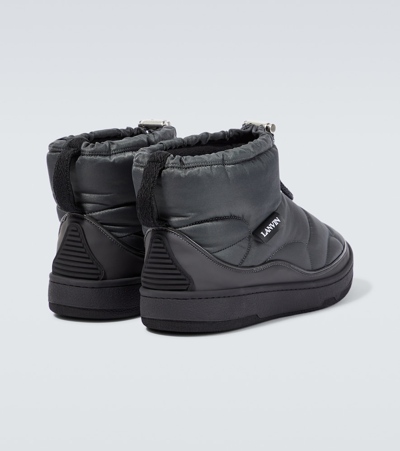 Lanvin Padded Ankle Boots In Green