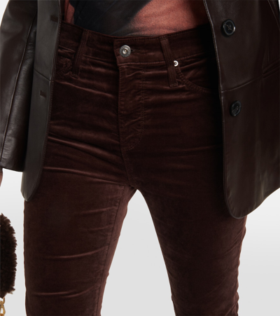 Ag Farrah Boot High Rise Boot Jeans In Bitter Chocolate In Brown