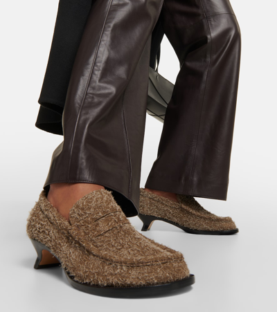 Loewe Campo Loafers 40 In Green
