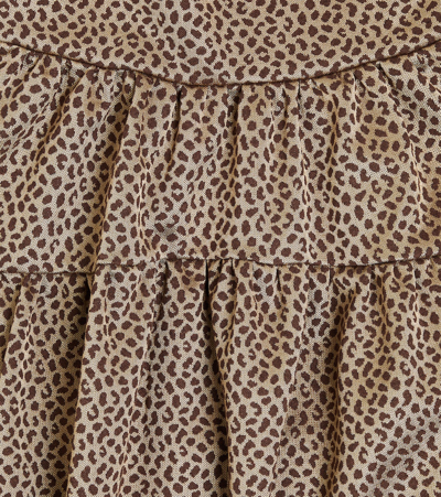 Paade Mode Bedrucktes Midikleid In Brown