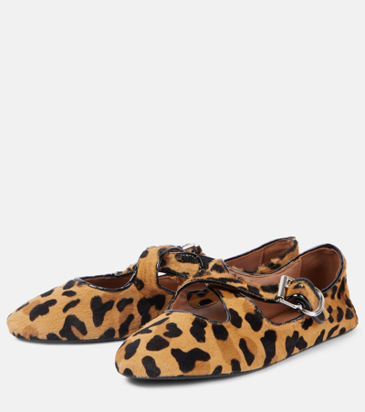 Alaïa Alaia Women Ballet Flats In Animal Print