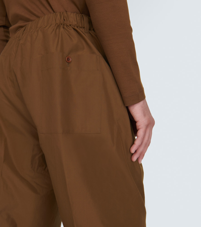 Shop Lemaire Silk Straight Pants In Brown